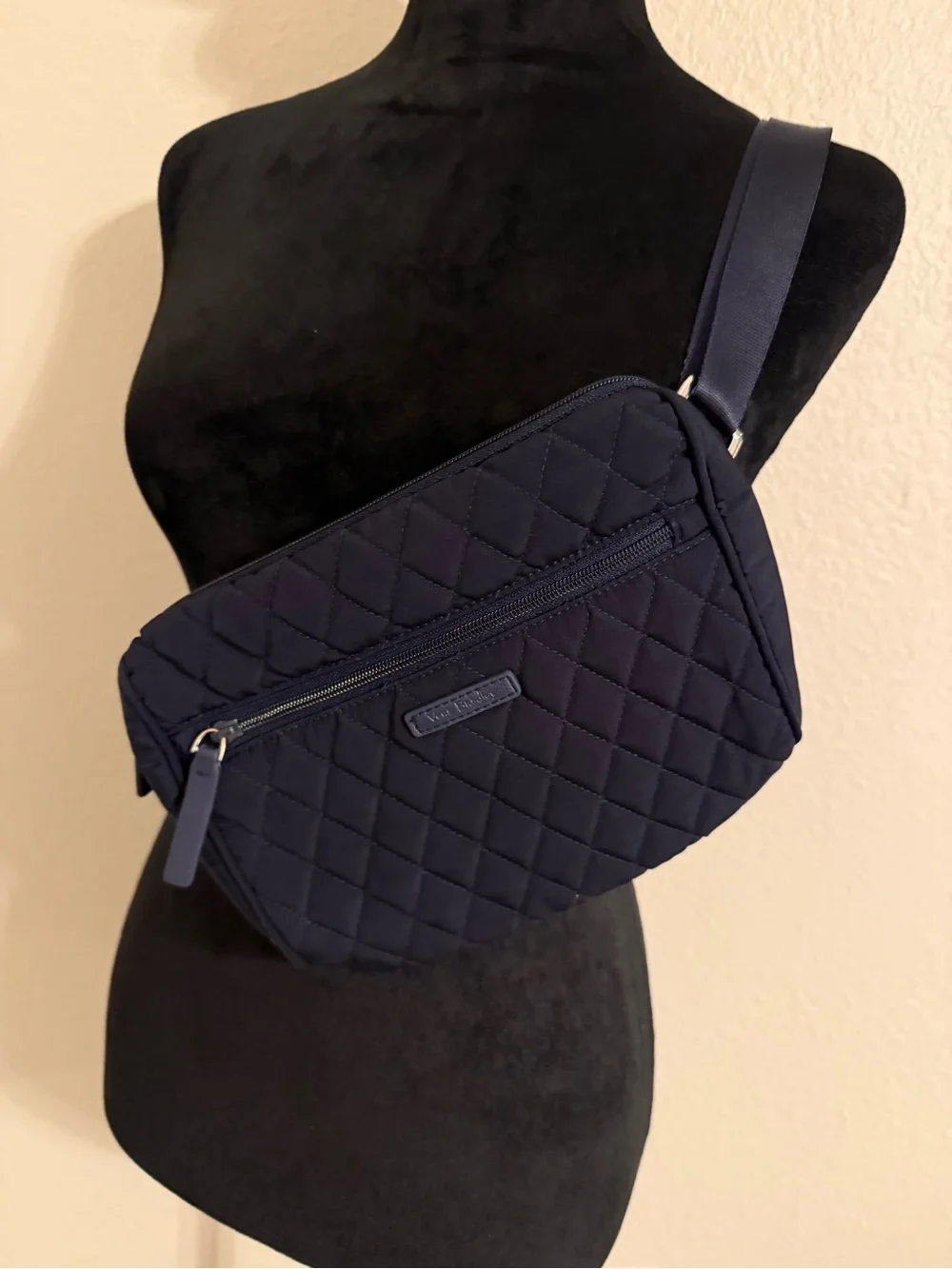 Vera Bradley Navy Quilted Crossbody Bag